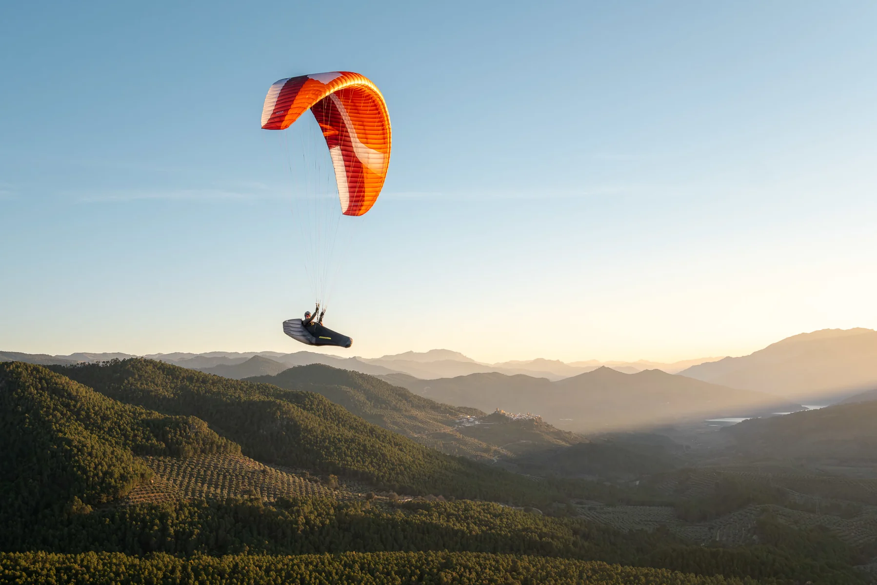 Paragliding with Skywalk ARAK at sunset
